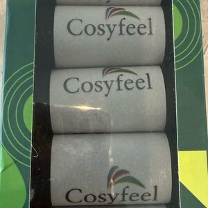 Unisex Cosyfeel black ankle Roll Socks - Multicolor Logo